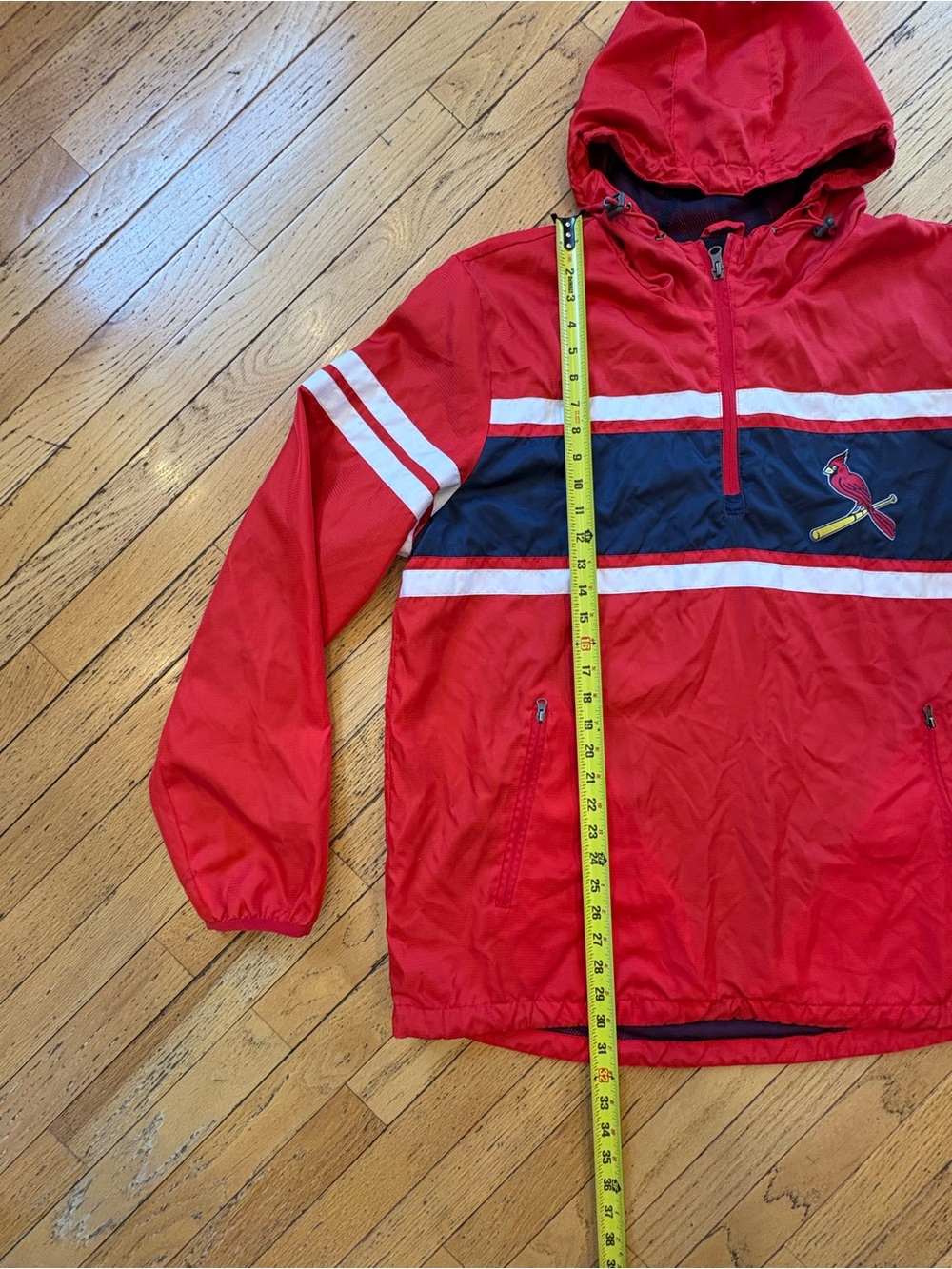 Genuine Merchandise by Carl Banks St. Louis Cardinals Pullover Windbreaker - Picture 5 of 9
